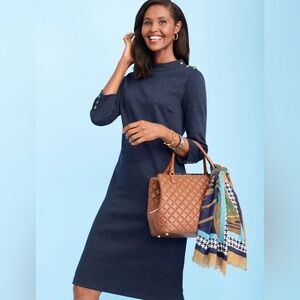NWOT Talbots Heather Shift Dress in Navy - size XL